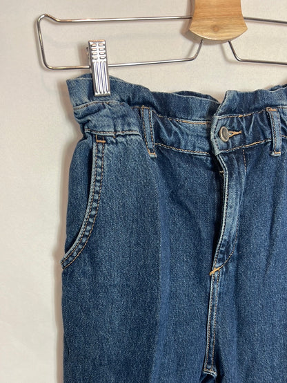 ZARA. Pantalón slouchy azul T.32