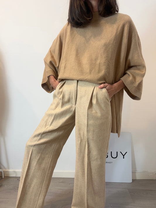 OTHERS. Long knit dress with neckline detail. TS