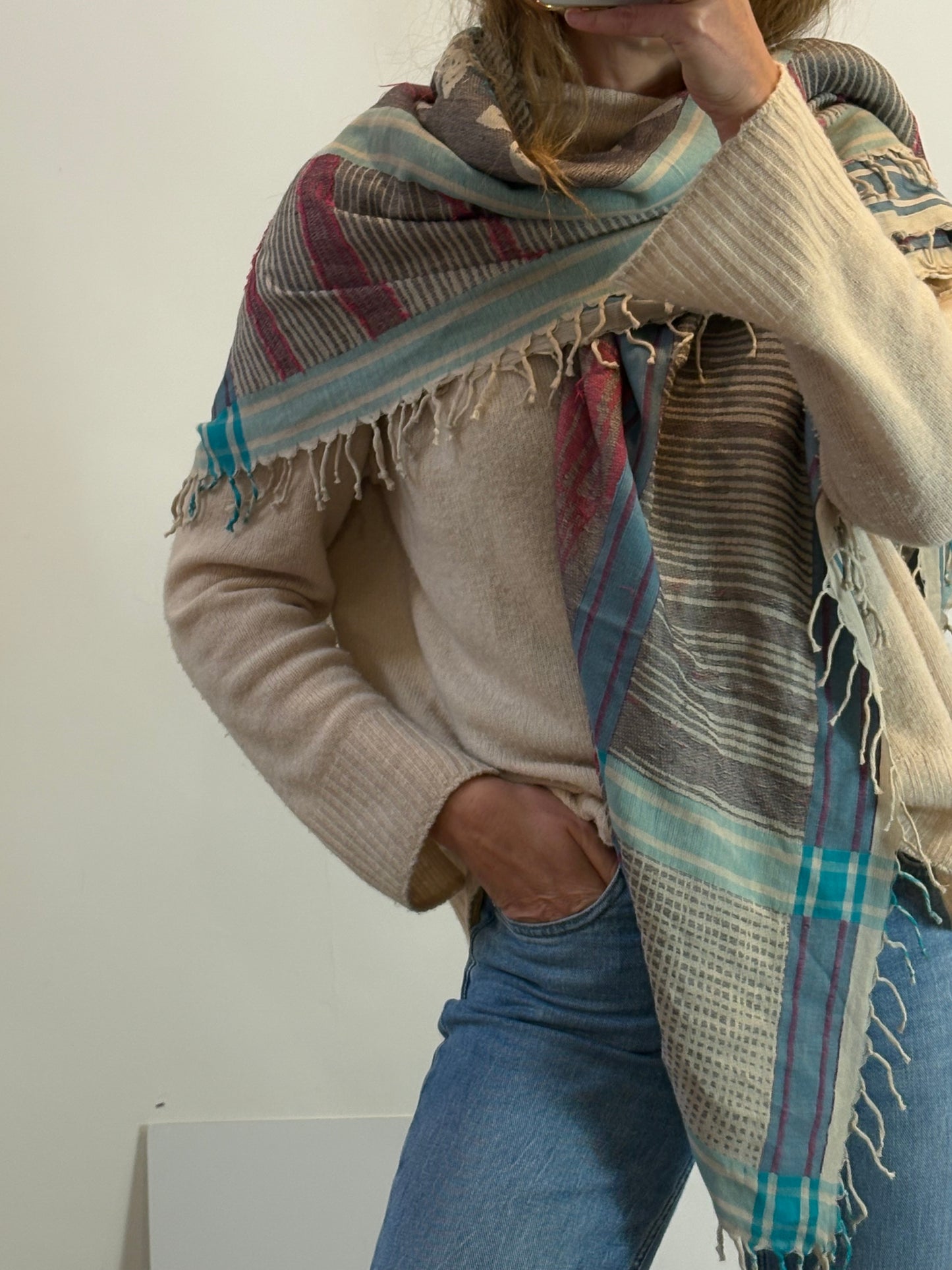 ZADIG & VOLTAIRE. Pañuelo algodón estampado