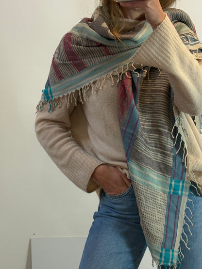 ZADIG & VOLTAIRE. Pañuelo algodón estampado