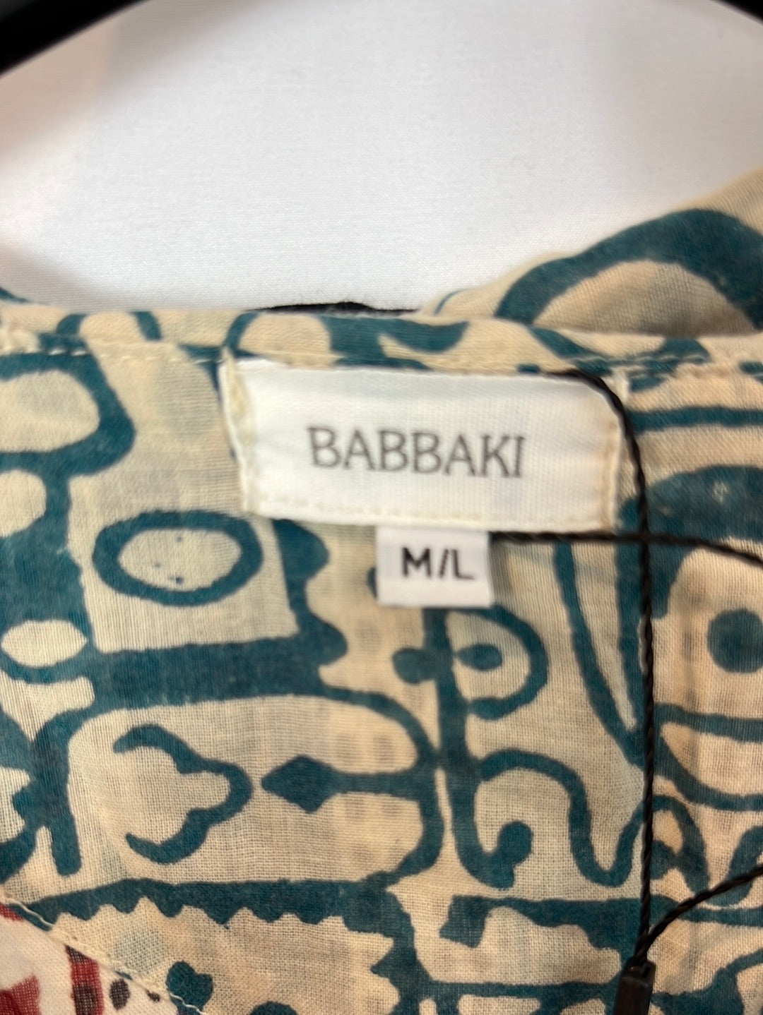 BABBAKI. Blusa algodón estampada. T M/L