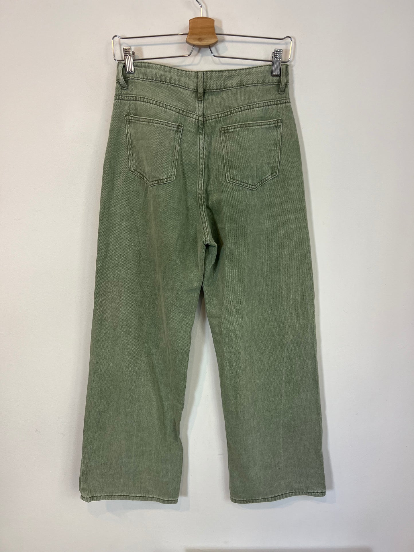 OTRAS. Denim pata ancha verde claro. T S