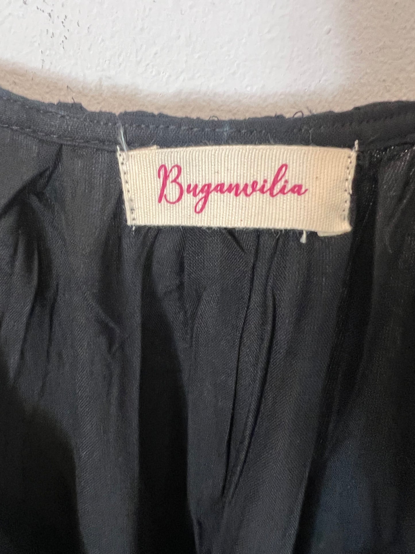 BUGANVILIA. Long black dress, size 3XL