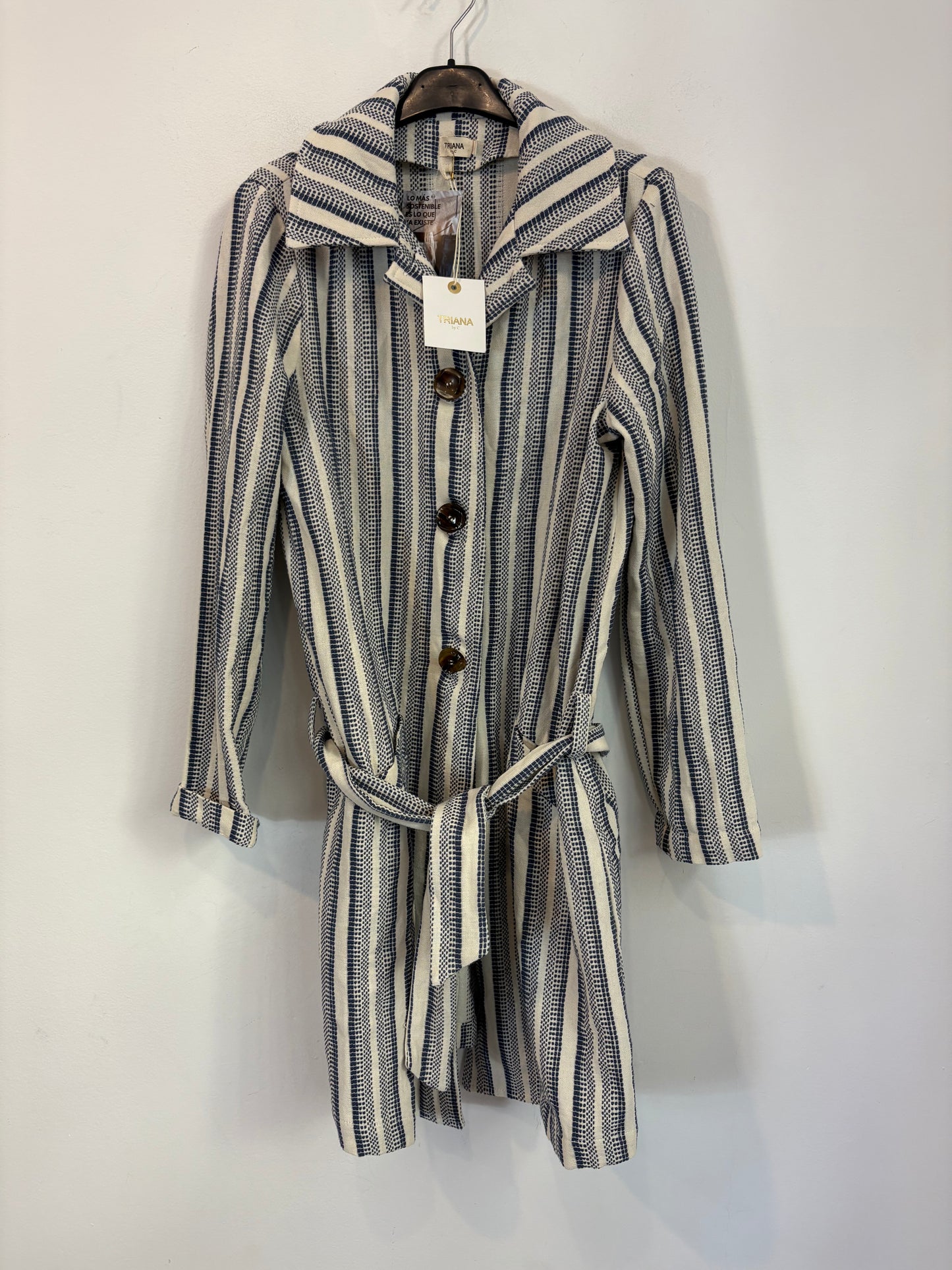 TRIANA BY C. Long embroidered jacket. T.S.