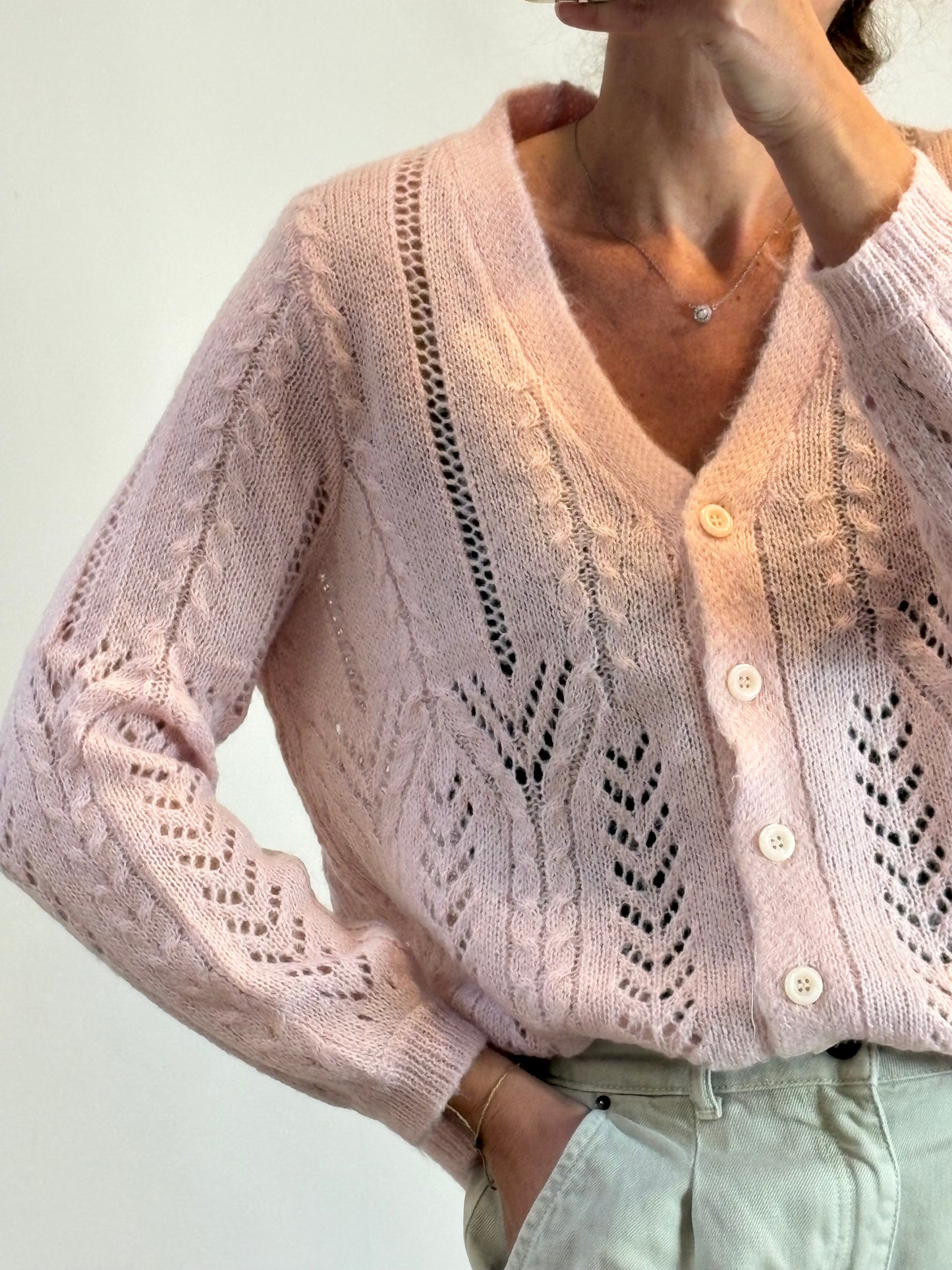 ZARA. Black stretch knit top. TL