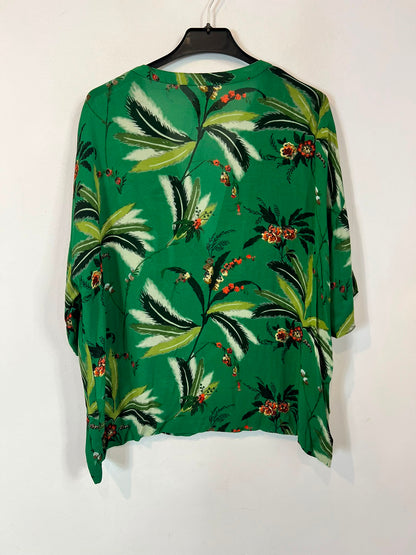 DIEGA. Blusa verde estampada