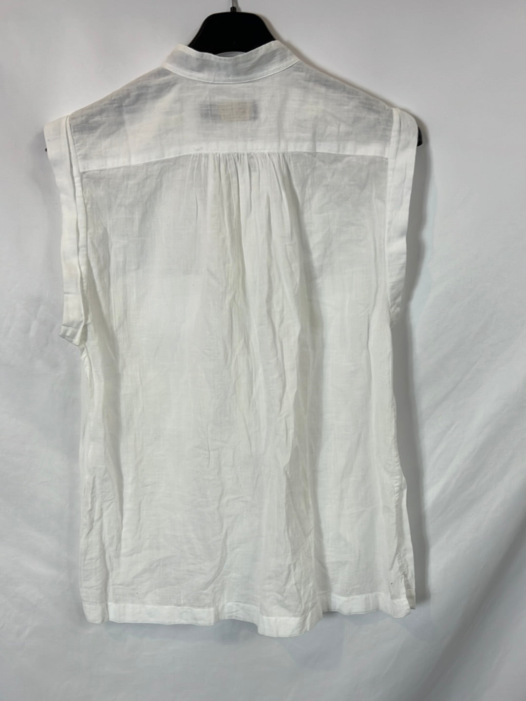 POLO RALPH LAUREN. Blusa sin mangas blanca algodón. T 12(L)
