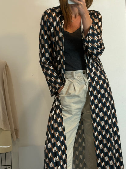 ALGO BONITO. Vestido/ chaqueta larga punto elástico