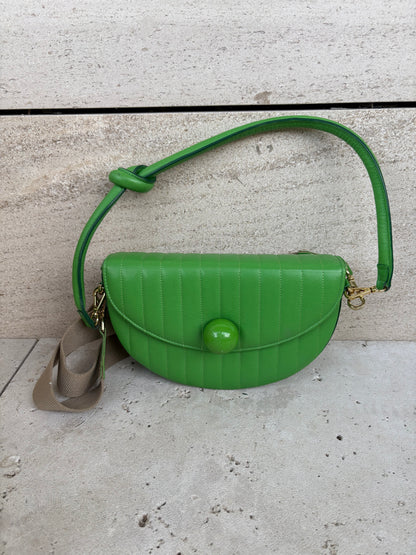 BAKARI. Bolso piel verde