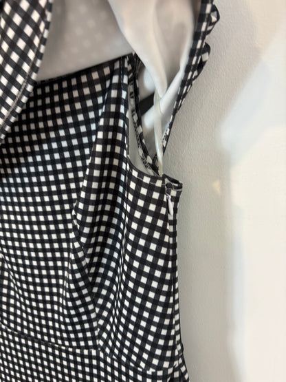 COOSY. Long stretch gingham dress. TS