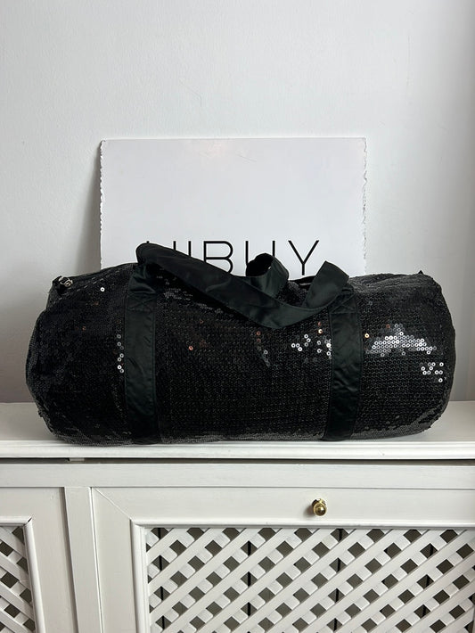 CALZEDONIA. Bolsa negra lentejuelas