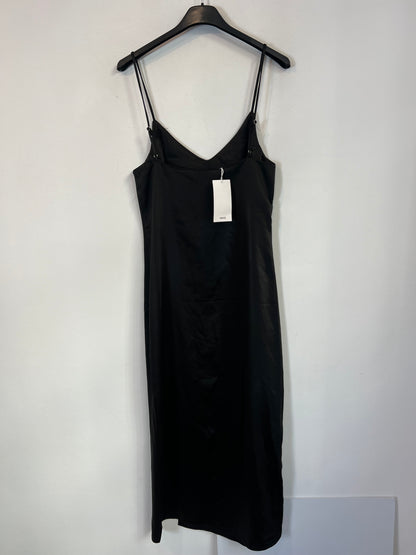 MANGO. Vestido negro lencero  T.xs
