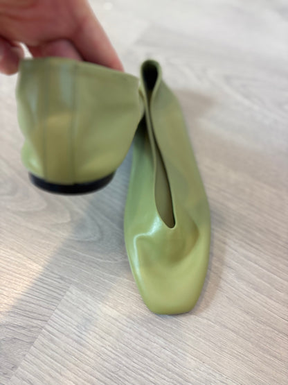 PARFOIS. Bailarinas planas verde pistacho. T 39