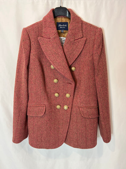 BARILOCHE. Blazer espiga roja y beige T.38