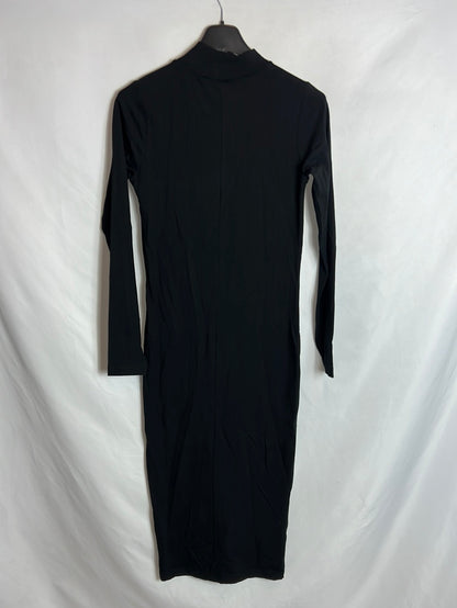 URBAN CLASSICS. Black elastic midi dress. TM
