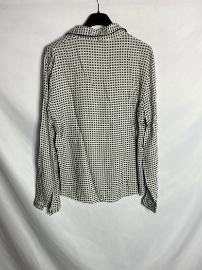 MANGO. Blusa fluida estampada. T M