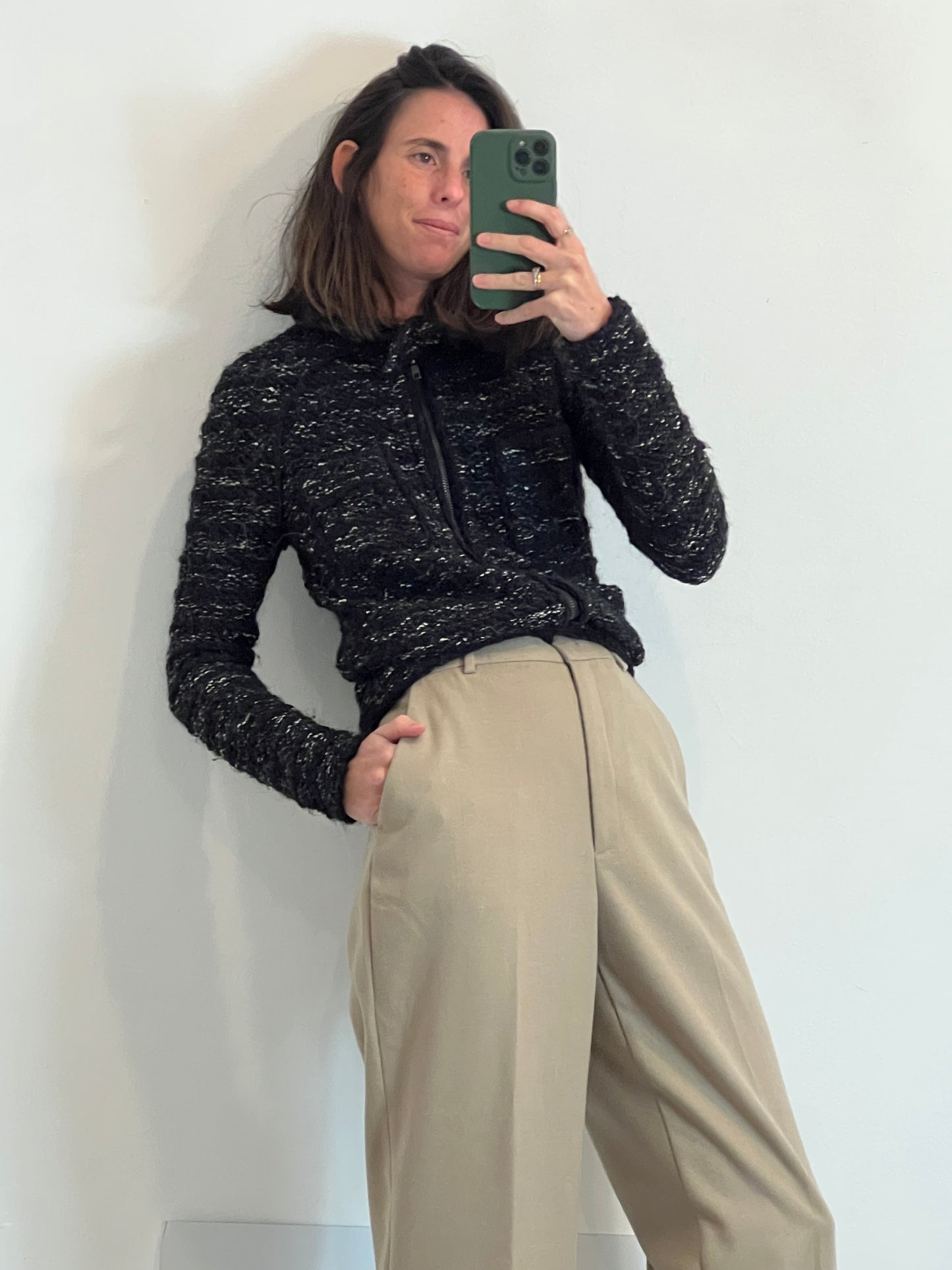 ISABEL MARANT. Chaqueta punto bolsillos. T 34