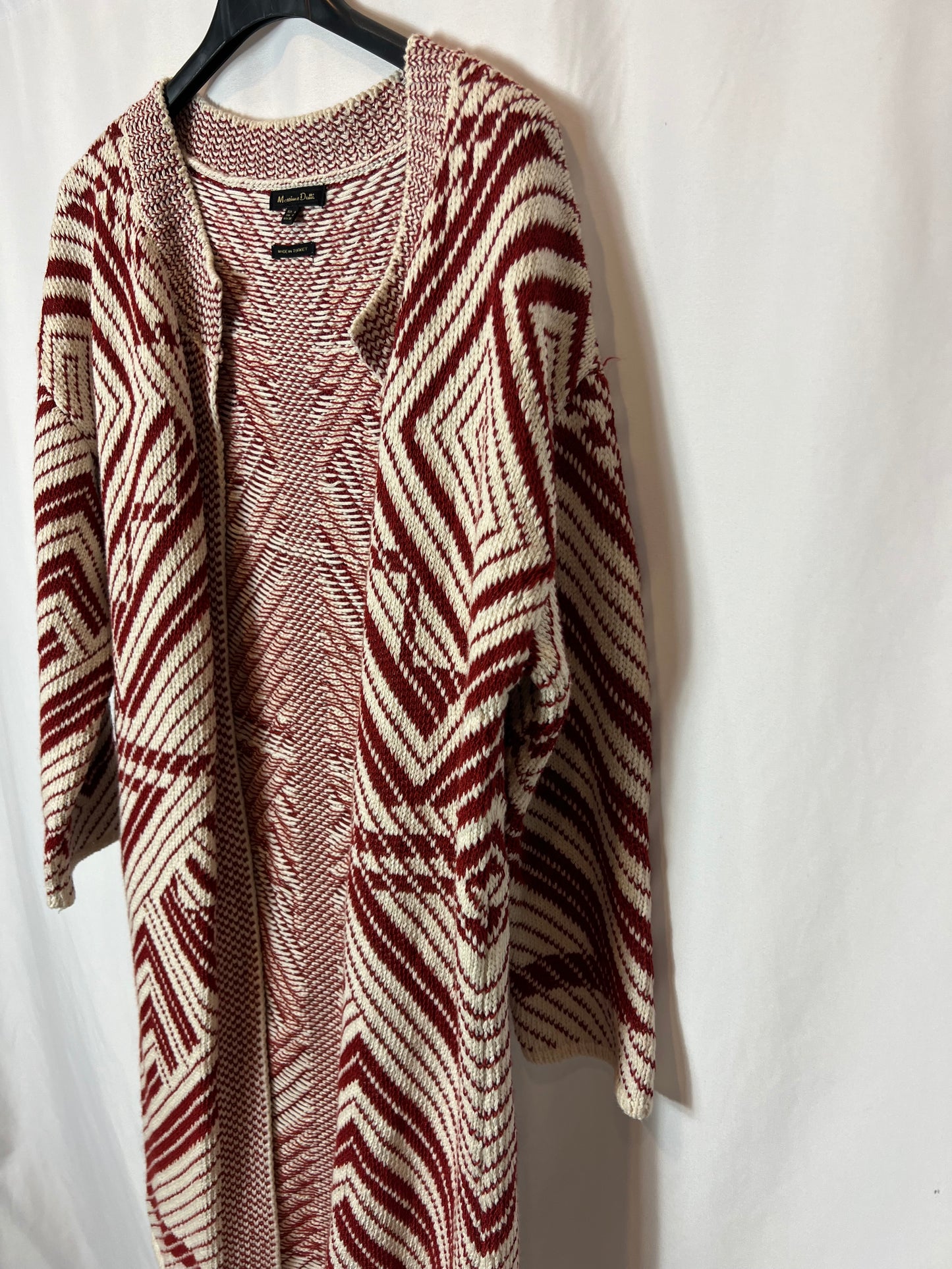 MASSIMO DUTTI. Kimono bicolor punto