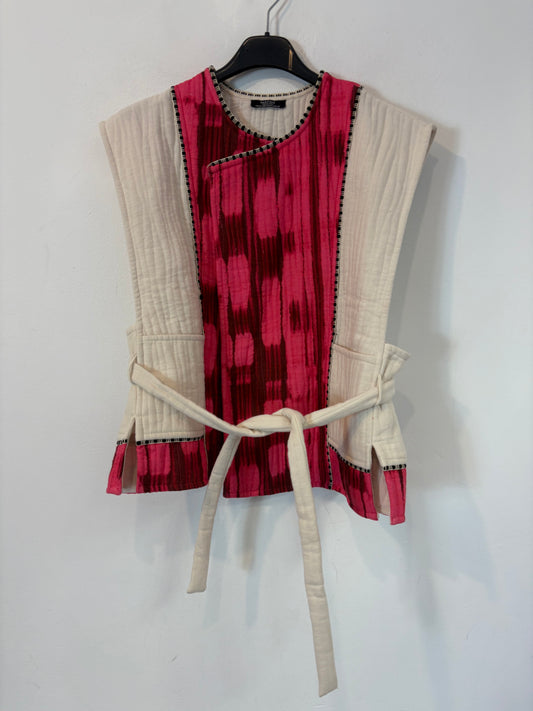 ZARA. Short green gathered dress. TS