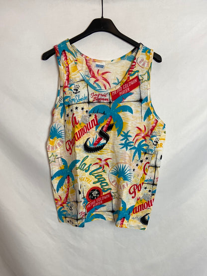 MOOD. Multi-print sleeveless top TL