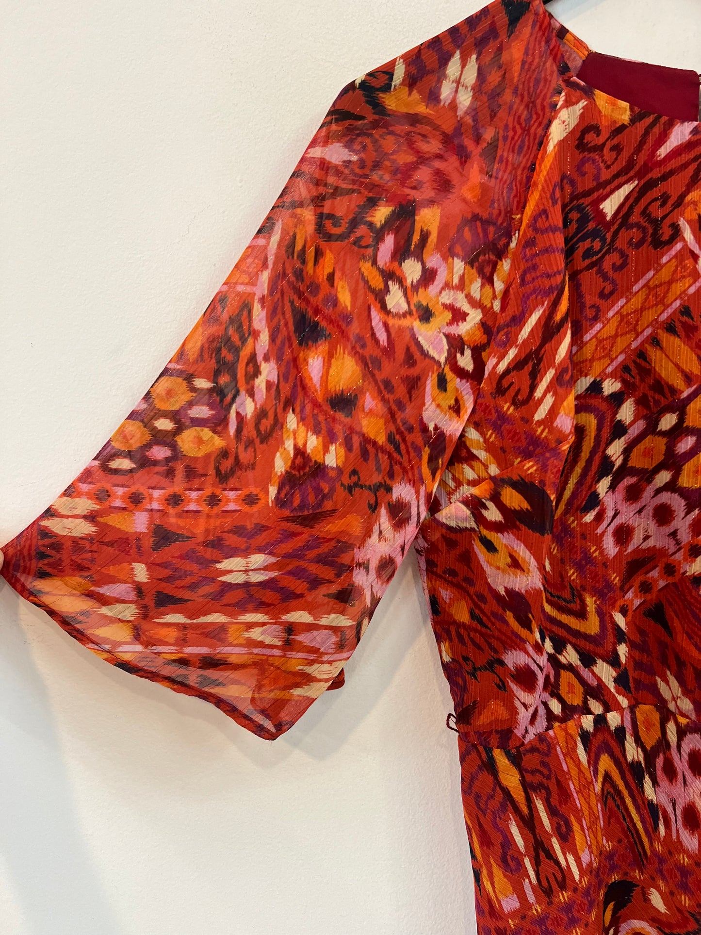 SCALPERS. Vestido estampado rojo  T.s