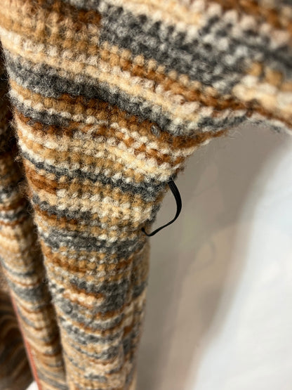 MARGOT. Chaqueta larga punto tonos tierra. T 12 (M/L)