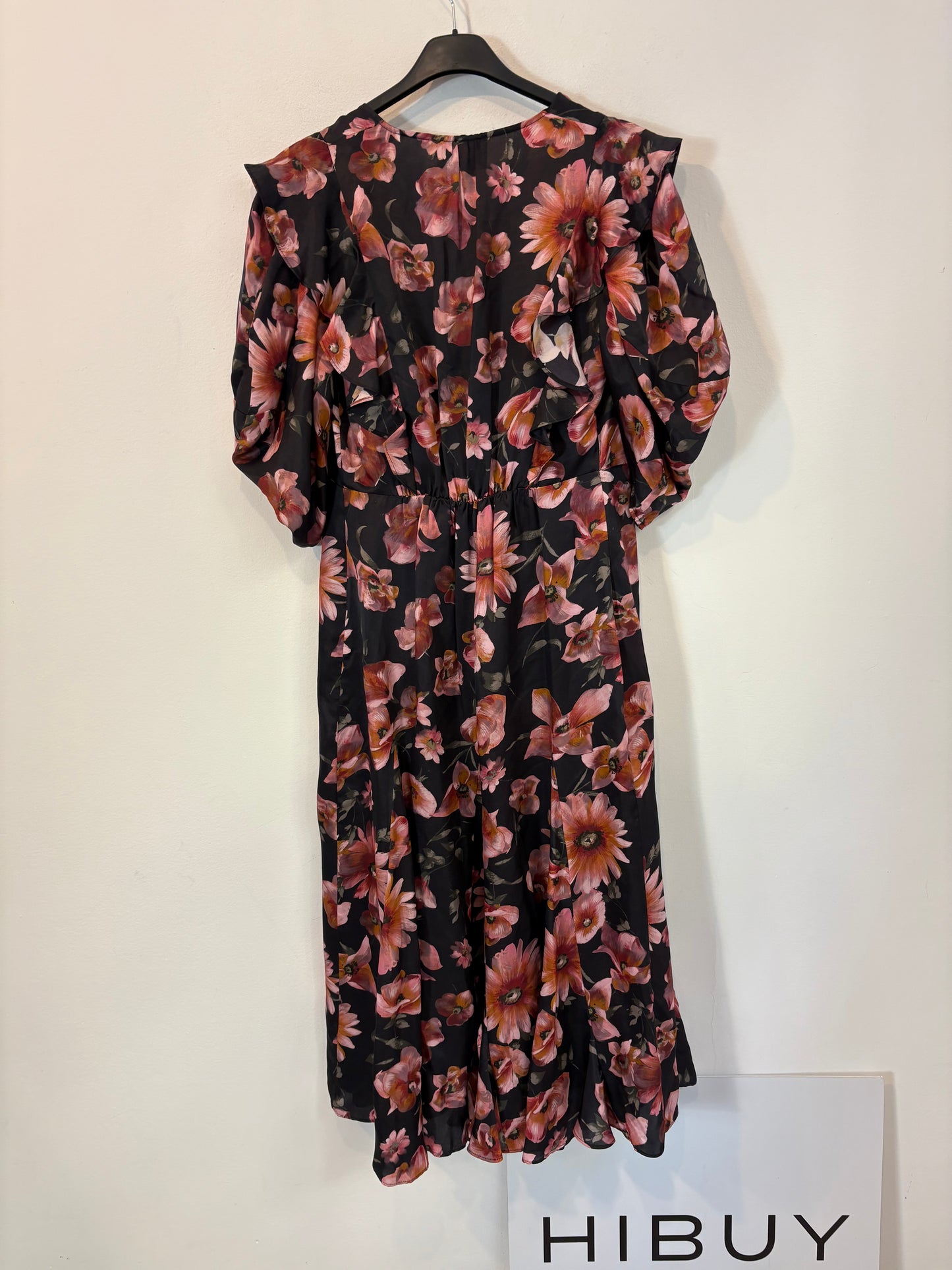 THE KOOPLES. Vestido largo flores con seda