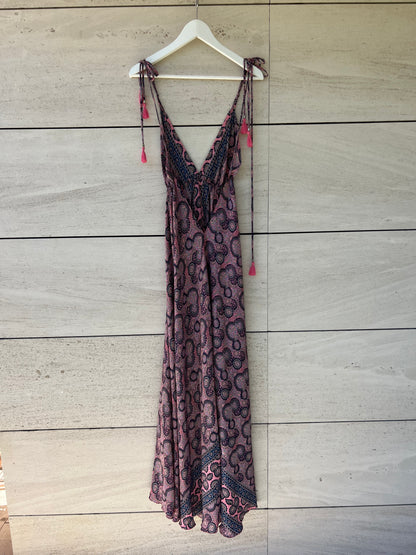 OTHERS. Long printed silk dress. TS