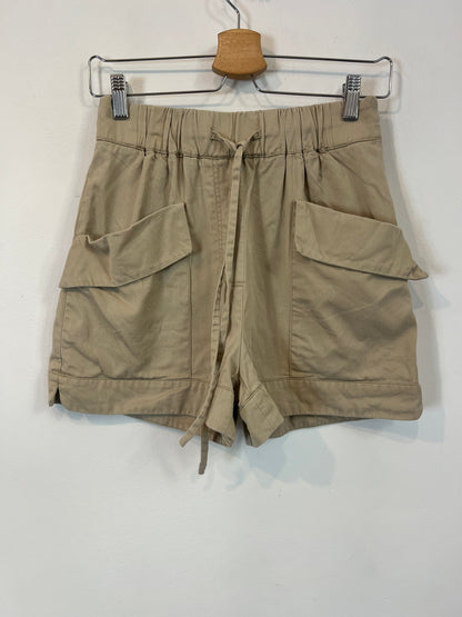 MANGO. Pantalón beige bolsillos T.xs