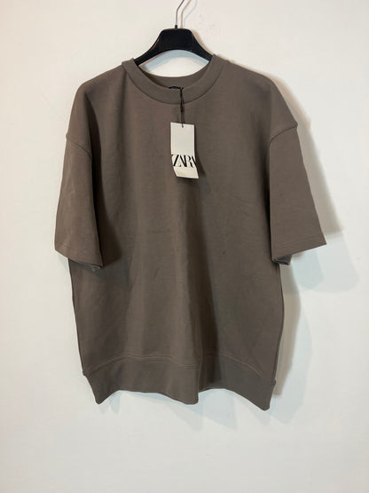 ZARA. Conjunto felpa gris topo. T S