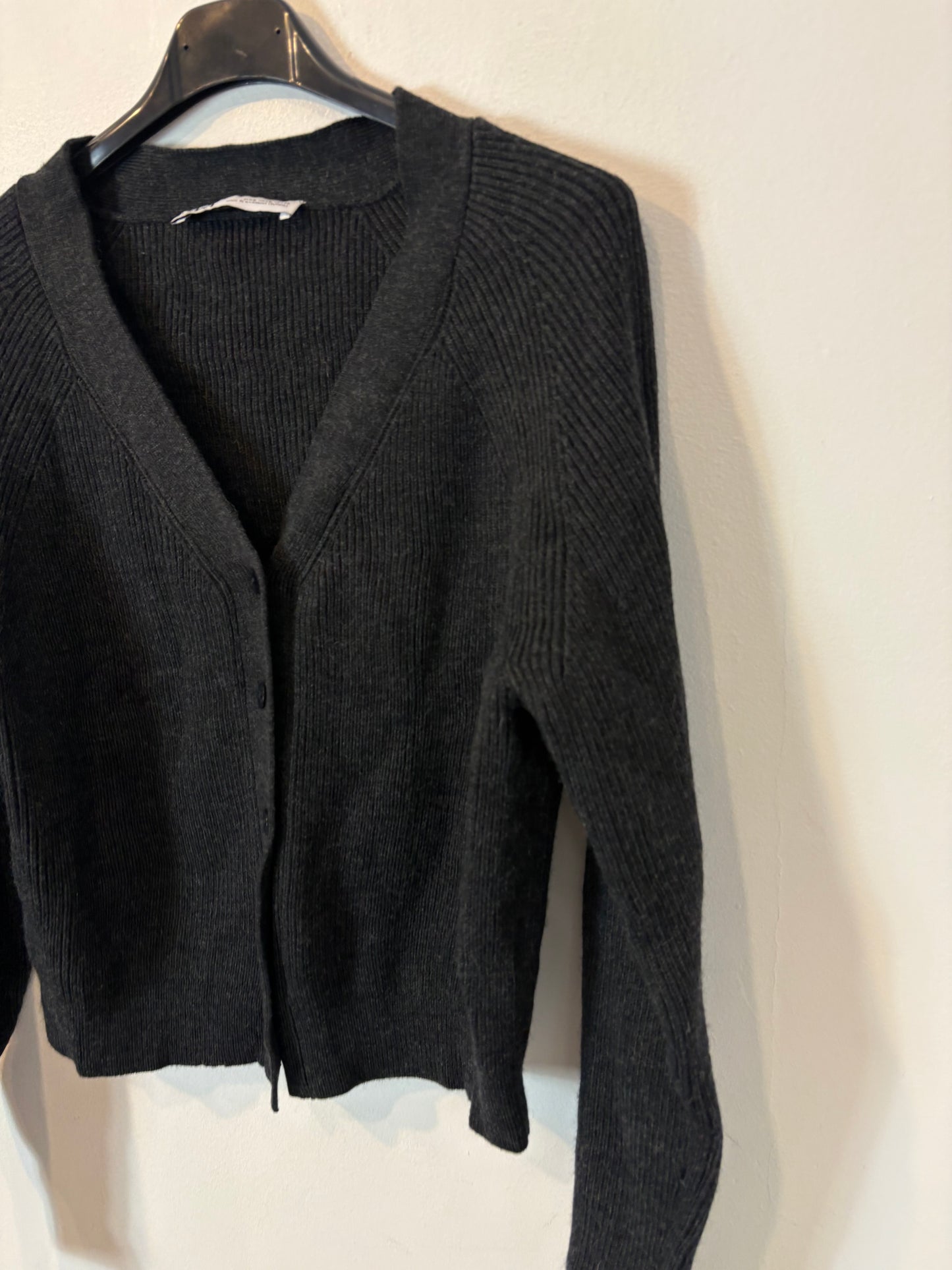 ZARA. Chaqueta punto gris marengo