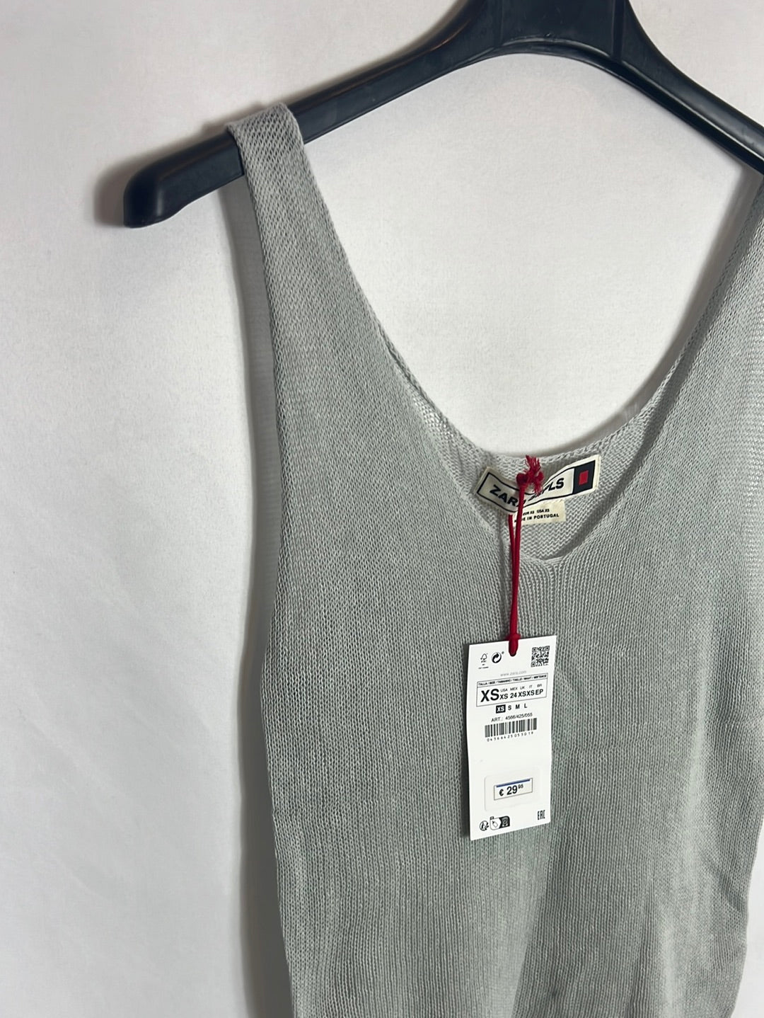 ZARA. Top punto azul claro. T XS