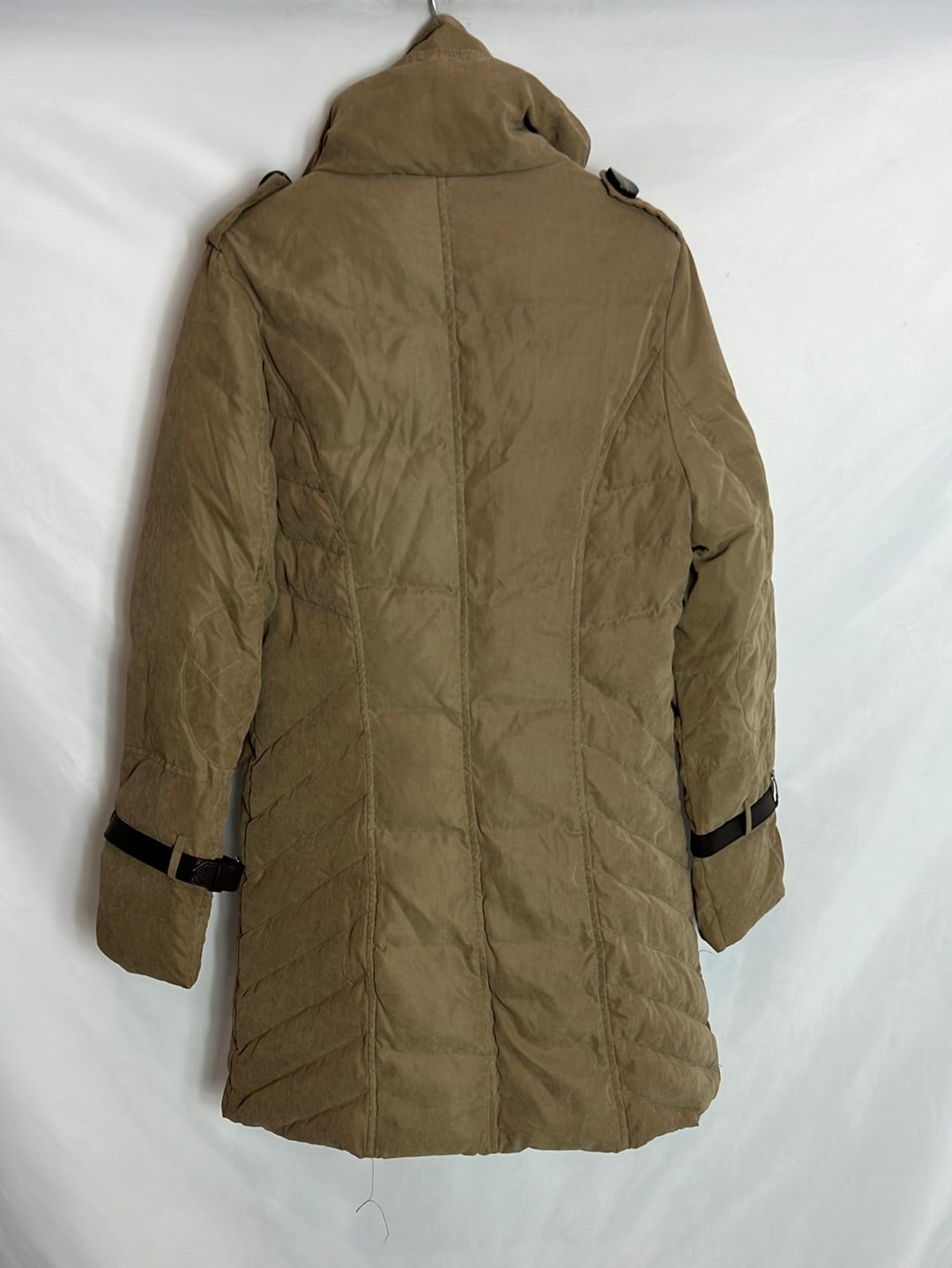 BDBA. Khaki beige quilted coat. T 40 (M)