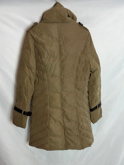 BDBA. Khaki beige quilted coat. T 40 (M)