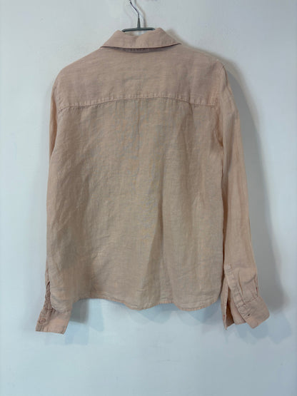 ZARA. Conjunto lino rosa palo