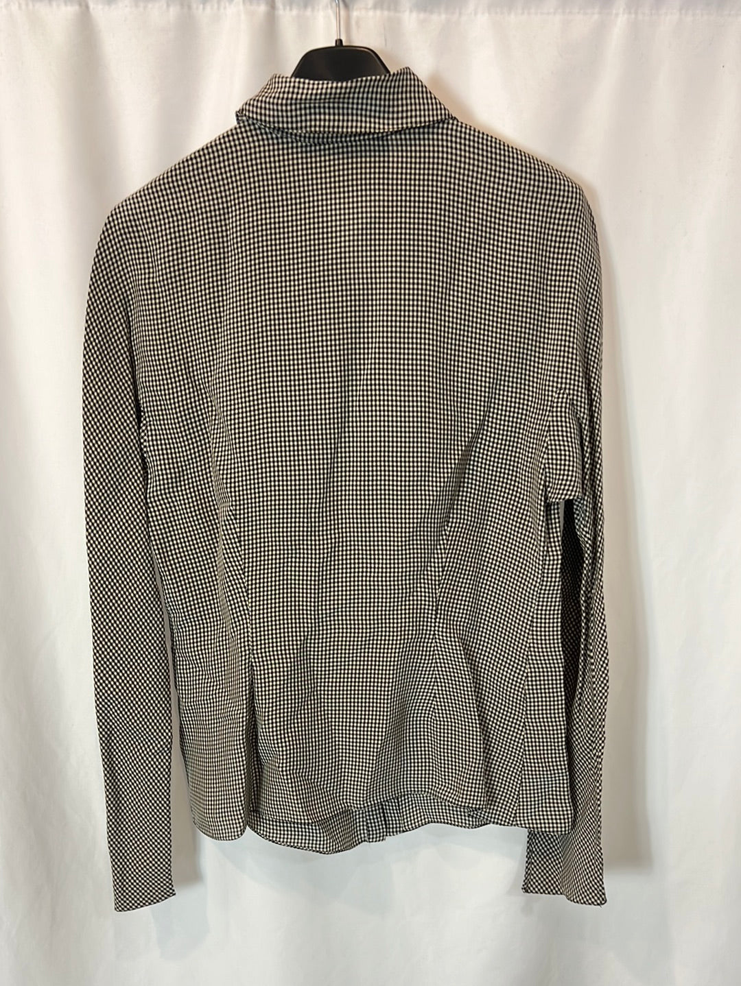 CORTANA. Blusa cuadros mini viscosa. T 36