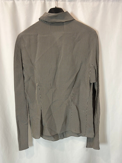 CORTANA. Blusa cuadros mini viscosa. T 36