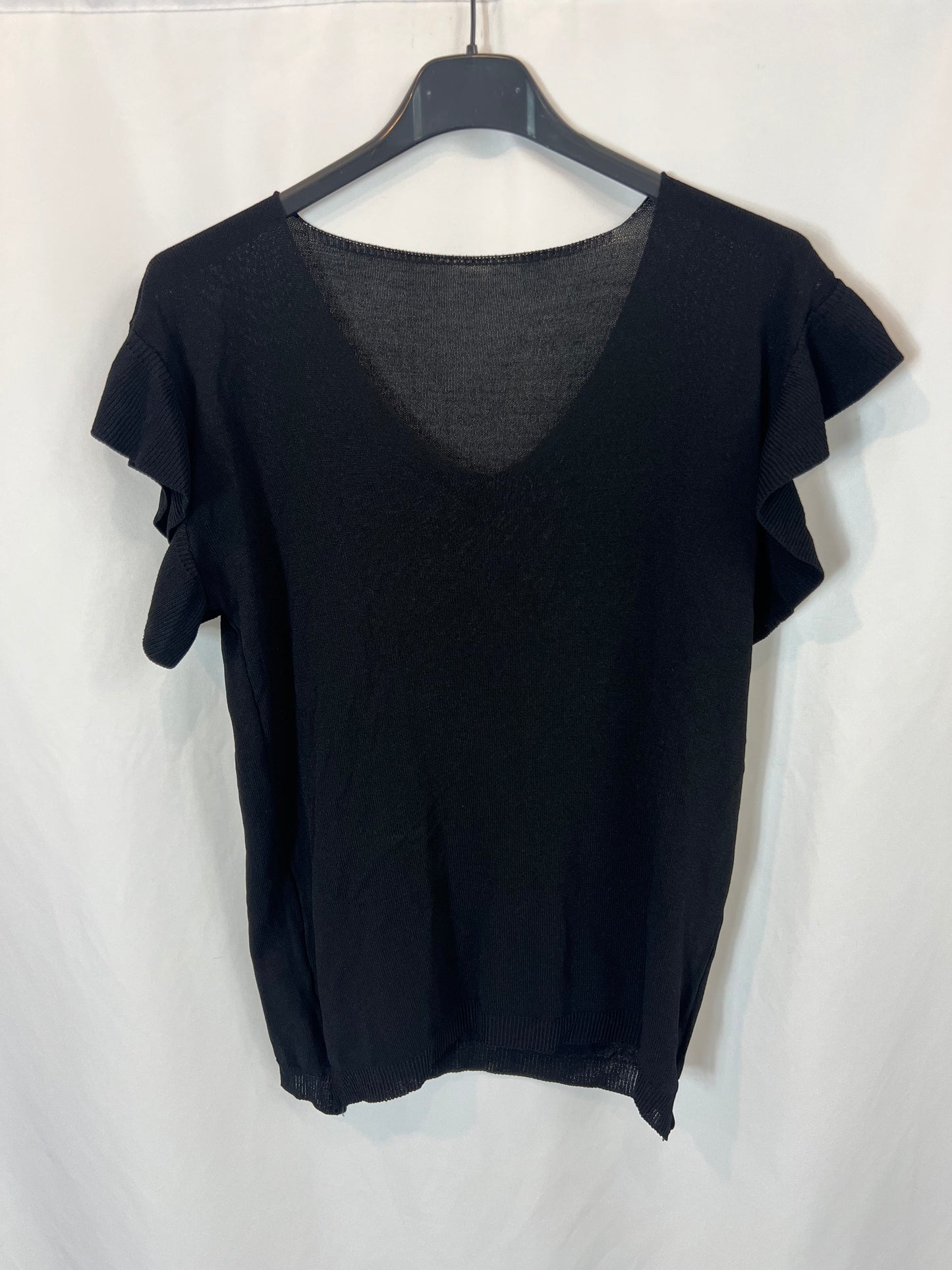 OTHERS. Black flowy knit top. TM
