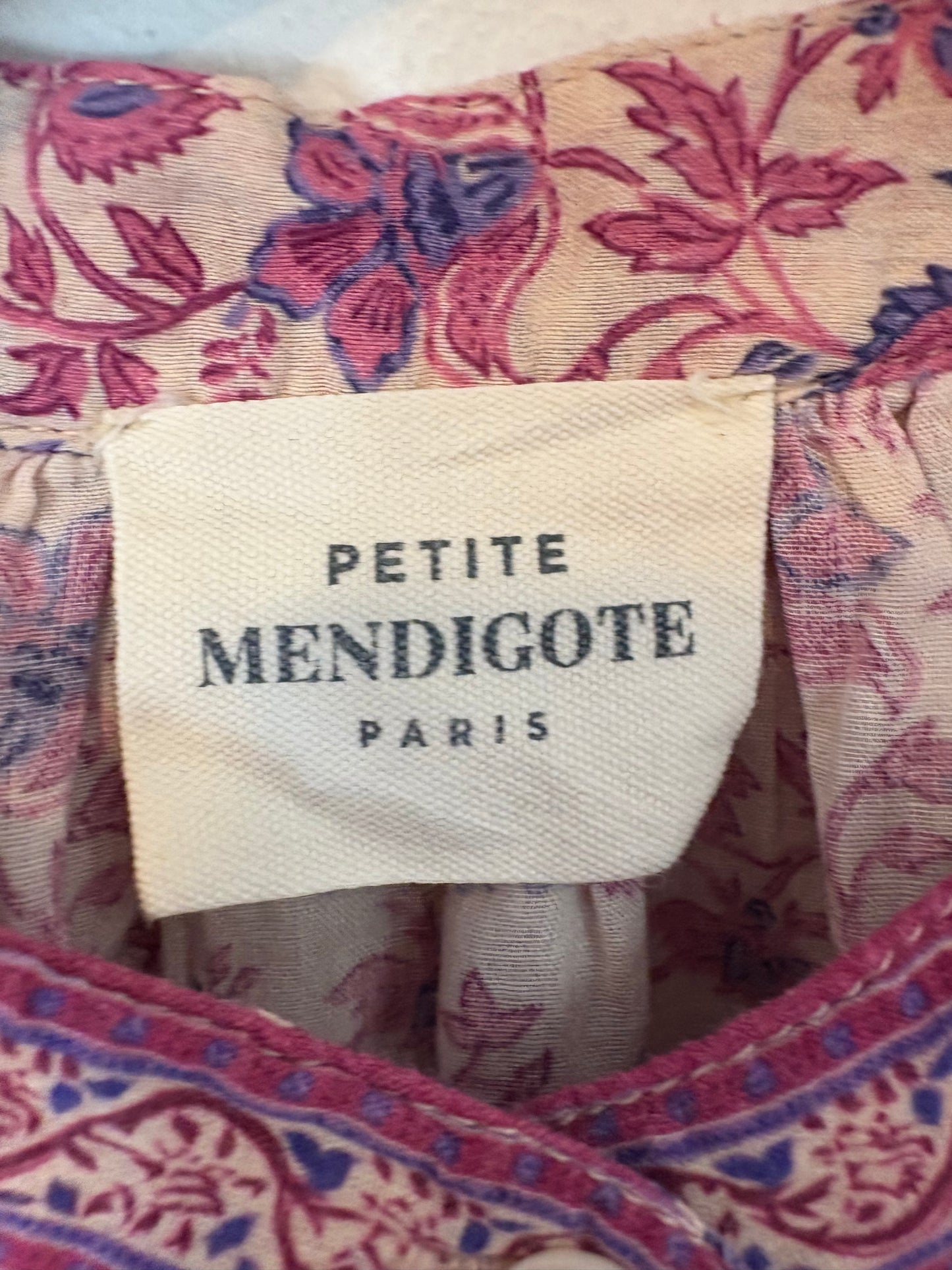 PETITE MENDIGOTE. Conjunto falda larga y blusa estampadas