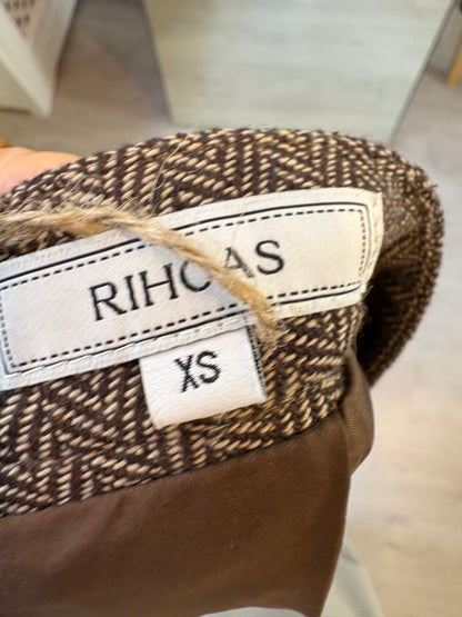 Falda marrón jaspeada