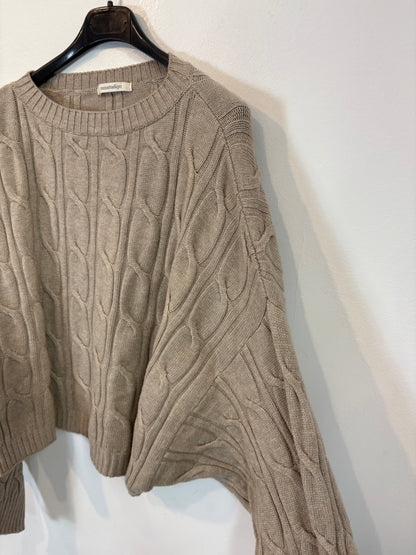 ZARA. Mustard textured back top. TS