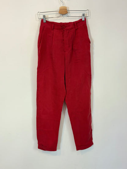 MARZI GENESI. Pantalón rojo fluido pinzas