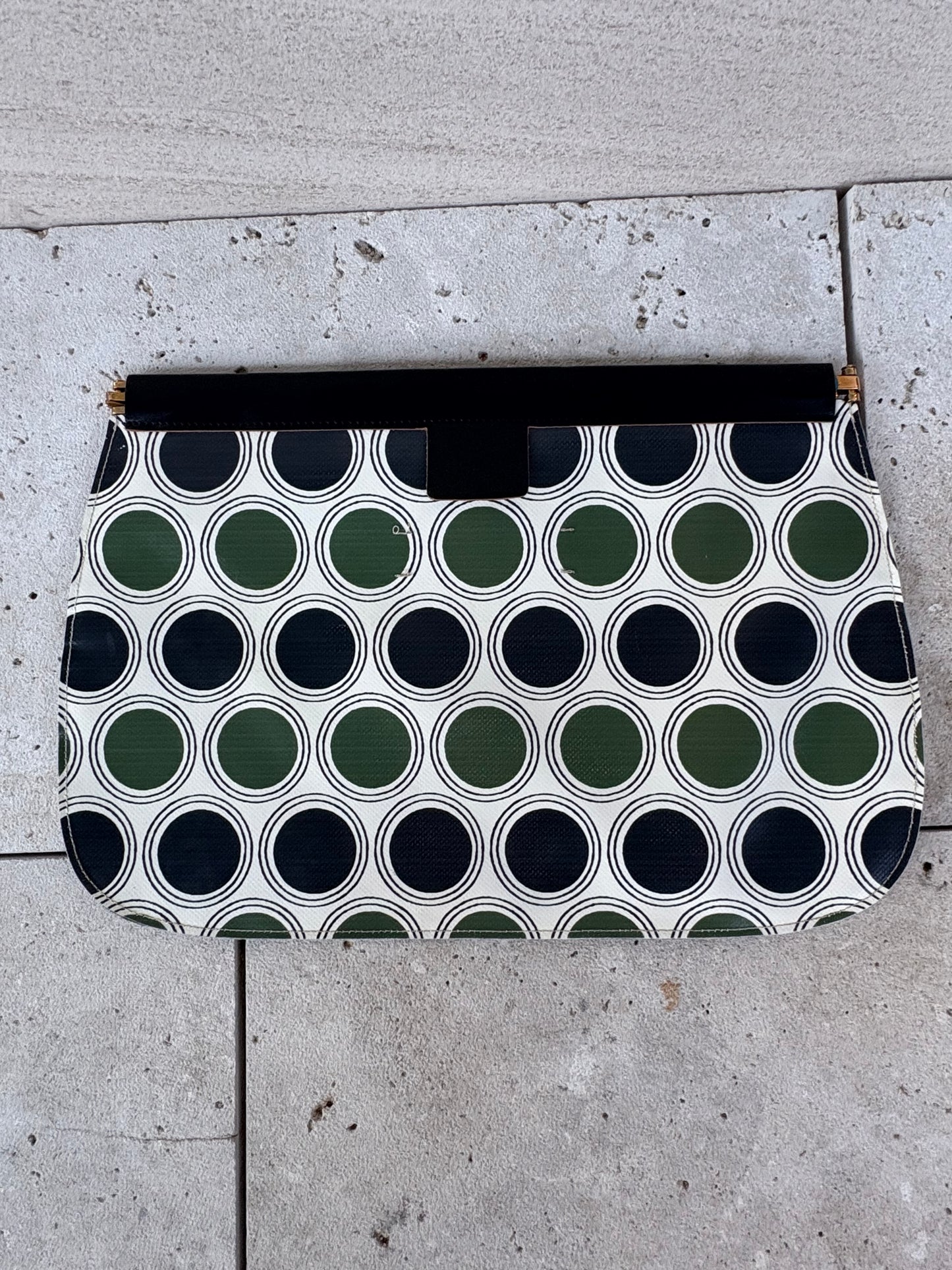 MARNI. Cartera de mano estampado retro