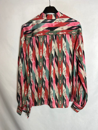 ISABEL MARANT ÉTOILE. Blusa colores botonadura lateral. T 34