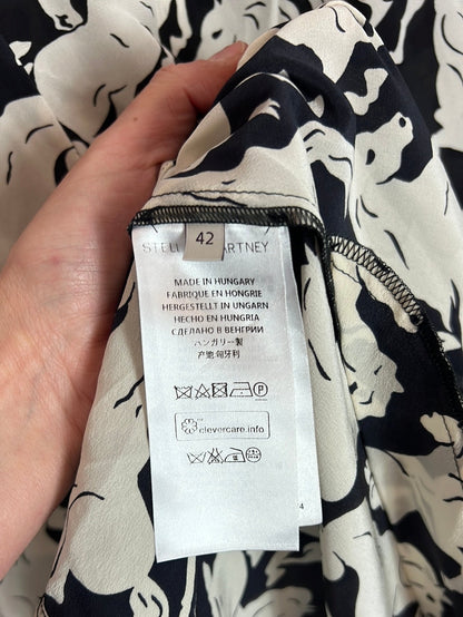 STELLAMcCARTNEY. Blusa larga /vestido seda estampado caballos. T 42