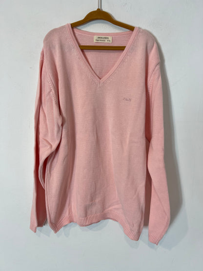 NECK&NECK. Jersey rosa algodón. T 10-11 años