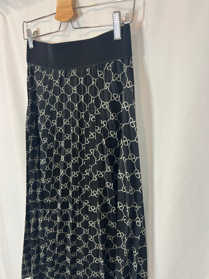 ZÚA. Falda midi plisada estampada. T S/M