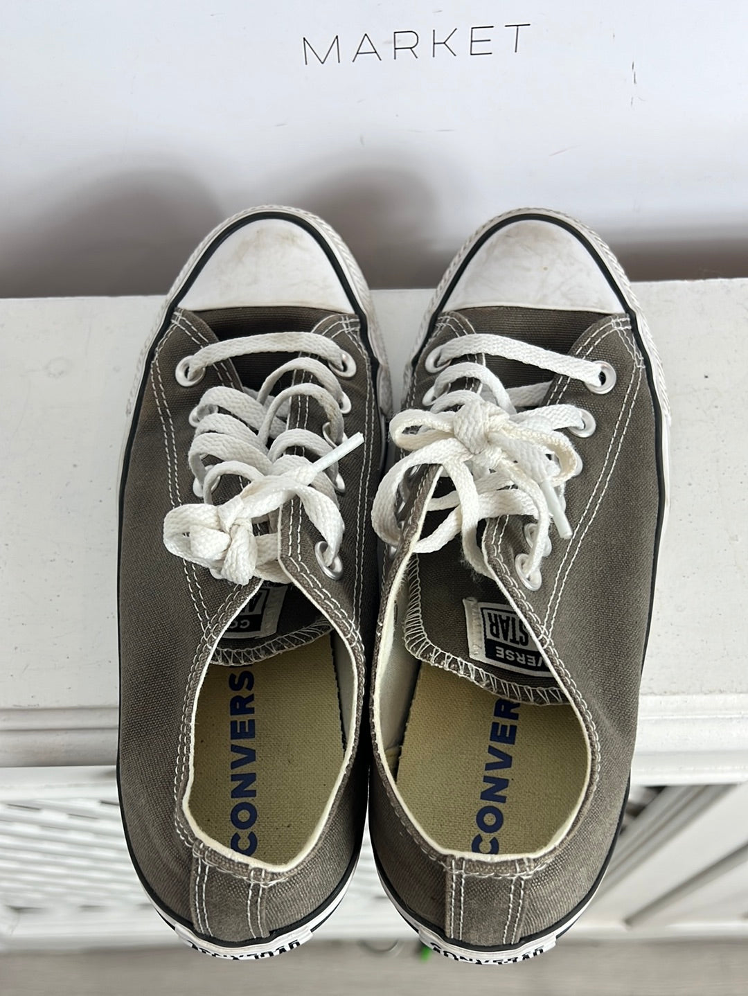 CONVERSE. Zapatillas clásicas gris verdoso. T 38