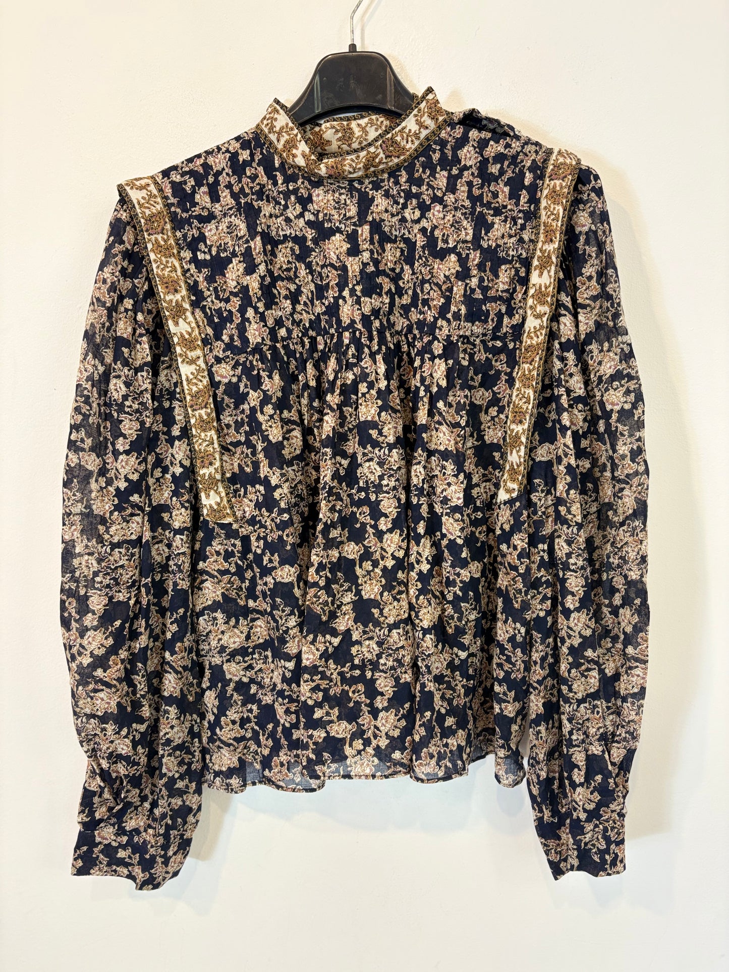 ISABEL MARANT ÉTOILE. Blusa estampada detalles. T 34 (S)