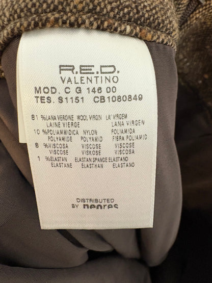 VALENTINO. Falda jaspeada detalle encaje